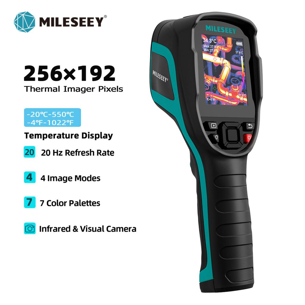 Mileseey Тепловизор TR256E /B 256X192 Тепловизионная камера Инфракрасный измеритель температуры для ремонта, печатных плат, обнаружения трубопроводов