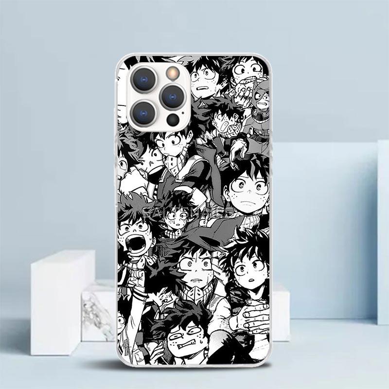 Чехол для телефона My Hero Izuku Deku для iPhone 16 17 Air 16E 15 14 Plus 13 Mini 12 11 Pro Max 7 8 + SE 2020 Мягкий ТПУ Задняя крышка 16 17