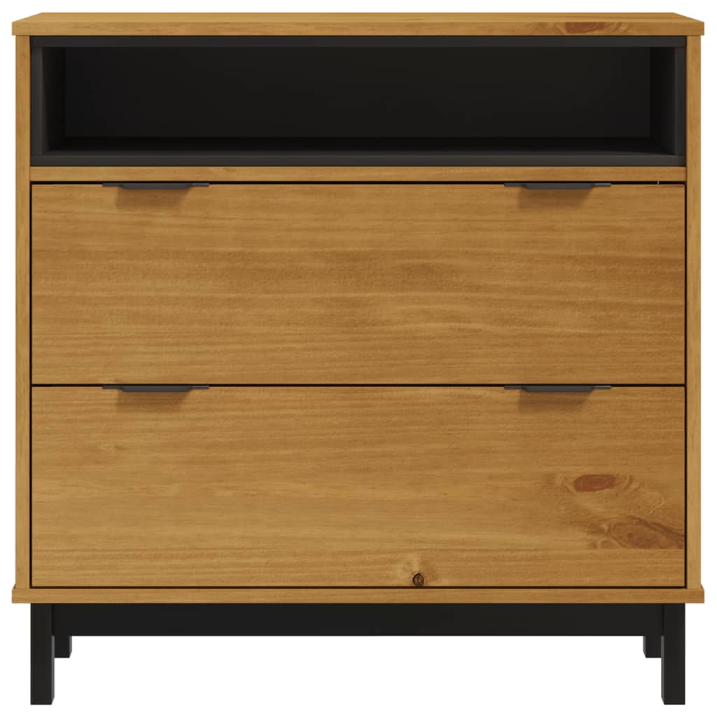 FLAM Drawer Cabinet 31.5 x 15.7 x 31.5 in (80 x 40 x 80 cm) Solid Pine Wood