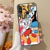 Cute Game Cuphead Case For Huawei P40 Lite P20 P50 P30 Pro P Smart Z 2019 Nova 5T Cover For Honor 50 Case