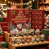 Creative Christmas Decor 24 Days Advent Calendar with Acrylic Cat Figurines, Countdown for Lovers Lovers, Decorative Miniature Kitten Ornaments