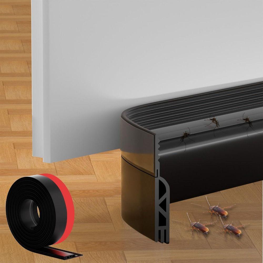 Noise Reduction Weather Stripping Insect Prevention Door Bottom Sealing Strip Blocker Dorm