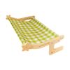 Cat Hammock Window Perch Adjustable Cat Bed with Wood Frame No Drilling Pet Hammock for Bedside Windowsill Indoor Cats