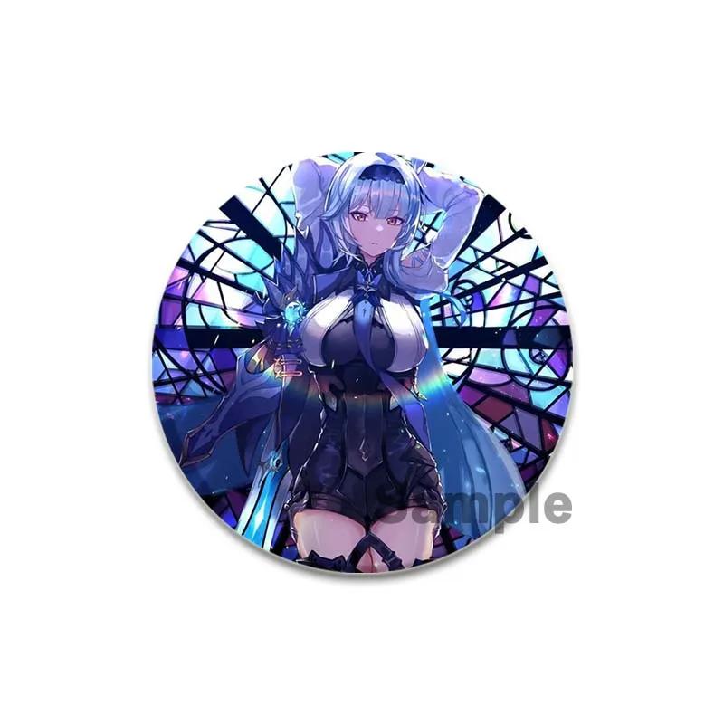 32/44/58 мм значки Eula аниме Genshin Impact броши ручной работы игровые персонажи значки на лацкан креативные значки с мультяшными фигурками аксессуары подарок