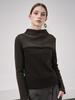 ACUD Rib Patched High-Neck Knit_Brown