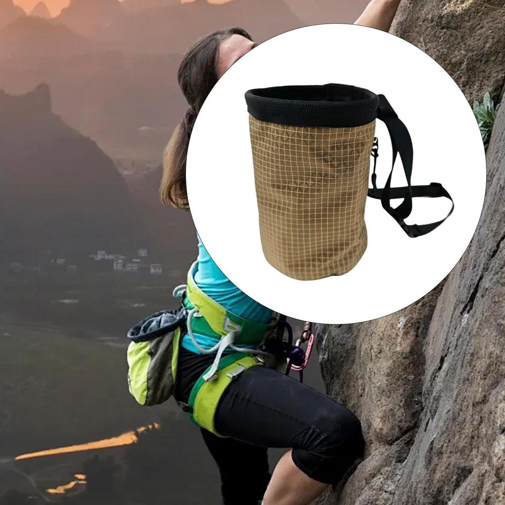 Chalk Bag Carrier with Waist Belt Climbing Gear Storage Pouch Lightweight for