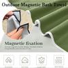 Quick Drying Magnet Beach Towel Super Absorbent Outdoor Magnet Towels Magnetic Bath Towel  Bathroom