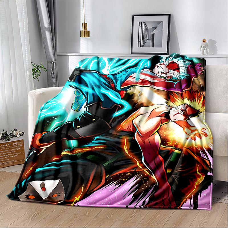3D одеяло My Hero Academia Деку Бакуго Мультяшное Аниме, Мягкое плед для дома спальни кровати дивана путешествия пикника Покрытие для детей