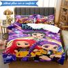 3PCS Kpop Demon Hunter Starlight Adventure Bedding Set 2D Printing (Includes 1 Duvet Cover + 2 Pillowcases Coreless), Bedroom decor,Fan gift