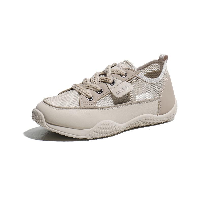 Casual Low Heel Sneakers for Women New Hot Sale Summer Mixed Colors Ladies Shoes Lace-up Pu Women's Vulcanize Shoes