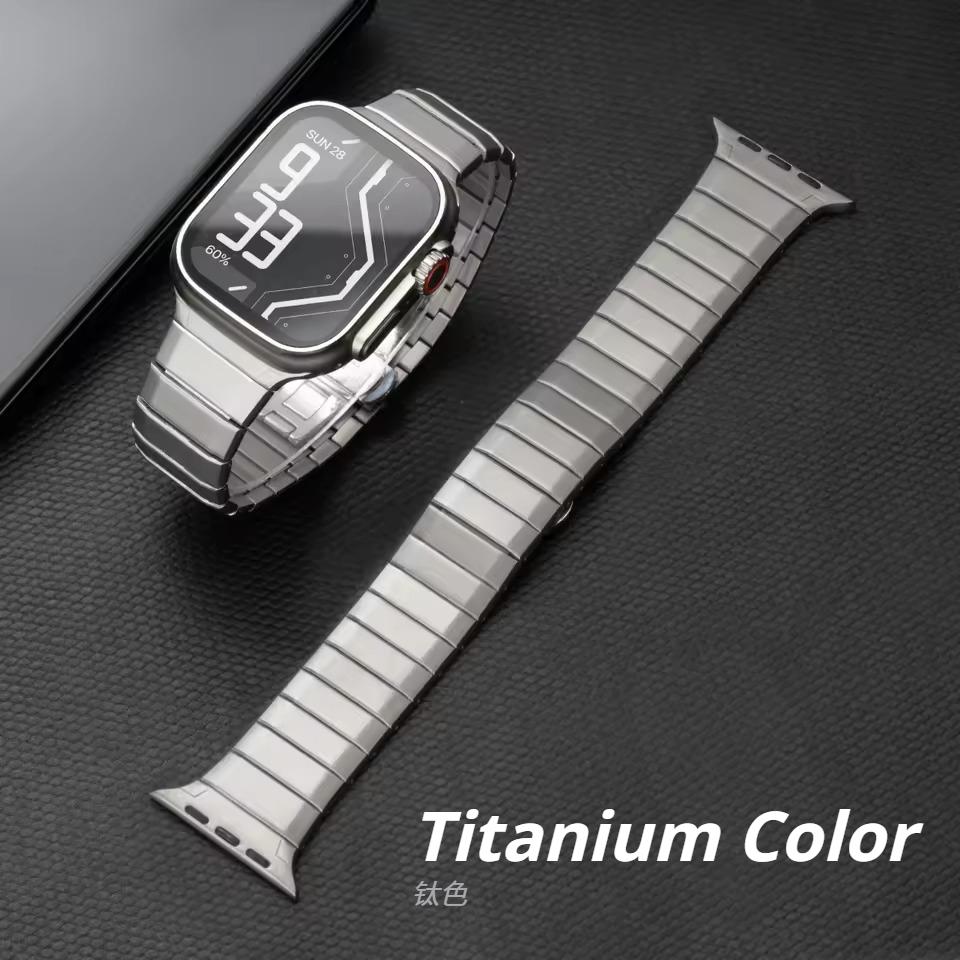 Ремешок из нержавеющей стали для Apple Watch Band Ultra 3/2 49 мм 46 мм 45 мм 44 мм Роскошный браслет для Iwatch Series 11 10 9 8 7 6 SE3 Классический металлический браслет