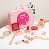 Children Toys Girls Pretend Play Kid Make Up Beautiful Makeup Set Hairdressing Simulation Wooden Toy For Girls Dressing Cosmetic