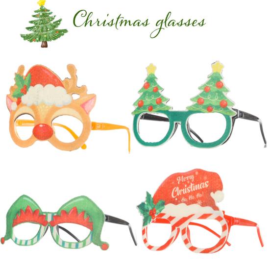 Рождественские очки, праздничные очки для вечеринок, оправа, мультяшный Санта-Клаус, снеговик, снежинка, елка, очки для лося, реквизит для фотосъемки для детей и взрослых