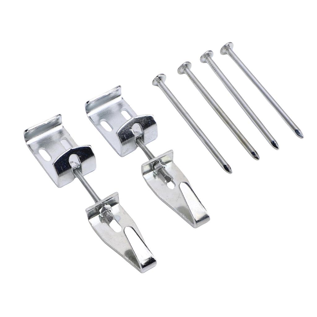 10pcs Adjustable Picture Hangers J Hooks with 20 Nails for Mirrors Pictures Art Support Up To 100 Lbs