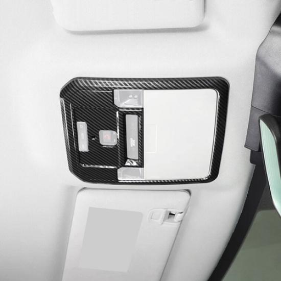 Carbon Fiber Roof Reading Light Lamp Cover Trim Fit For Toyota Tacoma 2024-2025