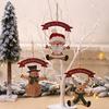Christmas Party Decorations Kids Gift Hanging Drop Ornaments Christmas Wooden Pendants Ornaments for