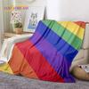 Rainbow Colour Illusion Cartoon Soft Flannel Blankets,Throw Blanket Comfortable Blanket for Picnic Beds Sofa Home Bedroom Gifts
