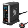 Зарядный адаптер 240 Вт 6 в 1 140 Вт USB Type C Цифровой дисплей Быстрая зарядная станция для мобильного телефона Ноутбука Электроники