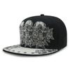 Unisex Skull Print Baseball Cap With Flat Brim Hip Hop Streetwear Outdoor Sun Protection
