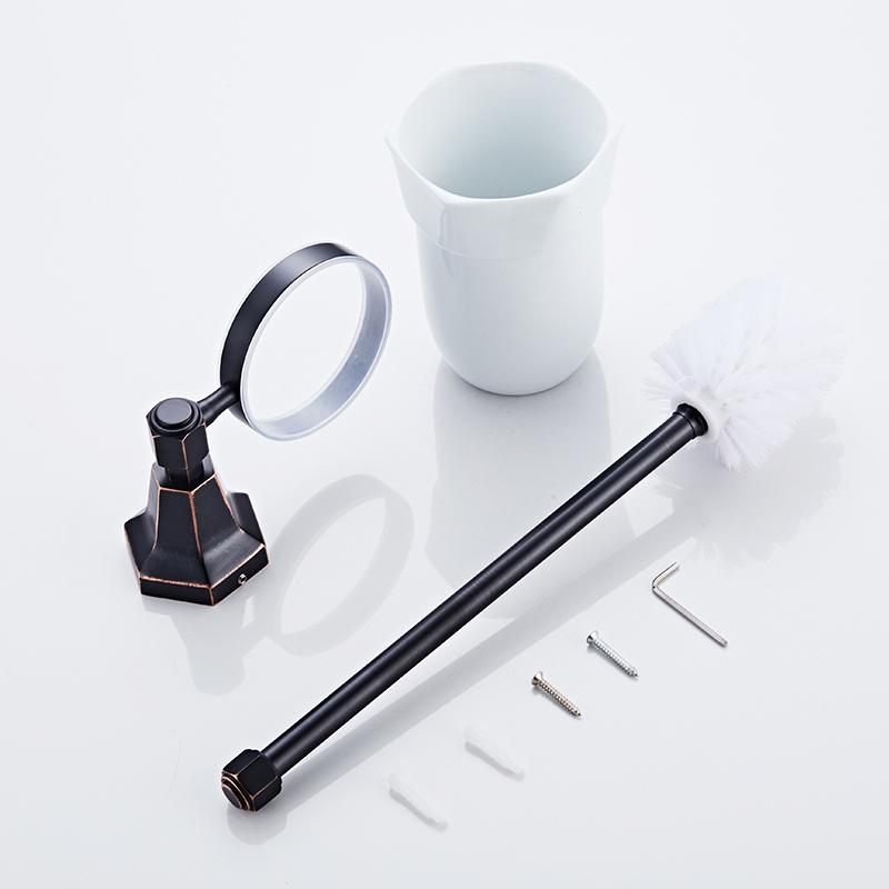 Toilet Brush Holders European Brass Chrome Plated Bathroom Products Toilet Brush In Cleaning Brushes Bathroom Accessories 93009