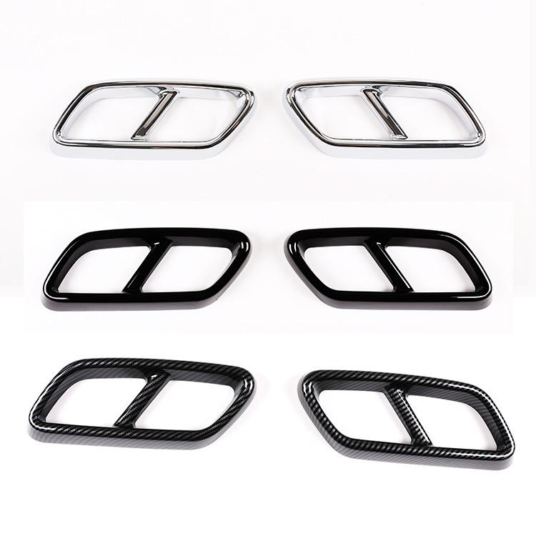 Автомобиль хвост горло выхлопной трубы глушитель наконечник крышка отделка наклейка для Mercedes Benz C Class W206 2022 + авто экстерьер