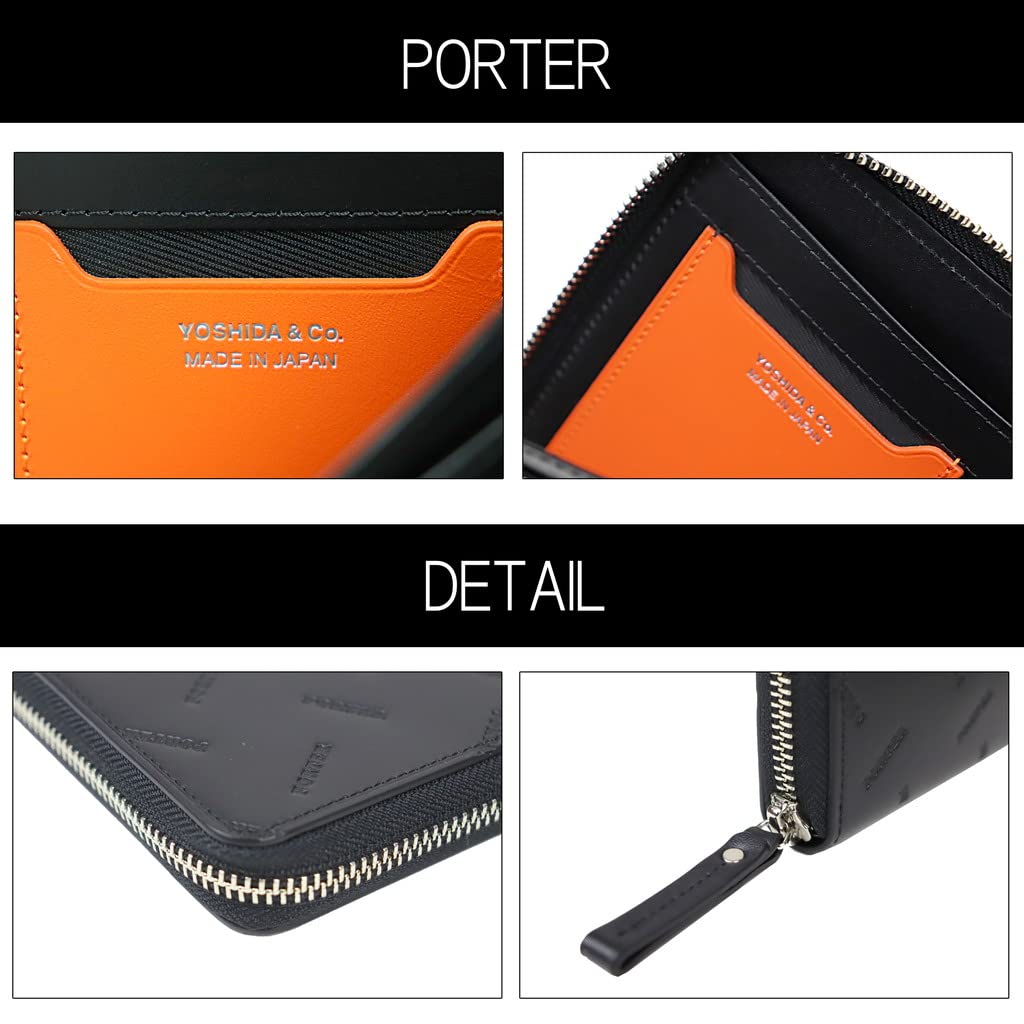 Porter ENCHASE кожаный КОШЕЛЕК двойной кошелек [Porter] мужской 007-02284 черный/10