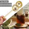 Stainless Steel Tea Infuser Ball Long Handle Fine Mesh Tea Filter Strainer Ball Food Grade Metal Loose Leaf Steeper Kitchen Gadgets
