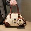 New Women's Shoulder Bag Handbag Crossbody Bag Large Capacity Multiple Carrying Methods Teddy Bear Design