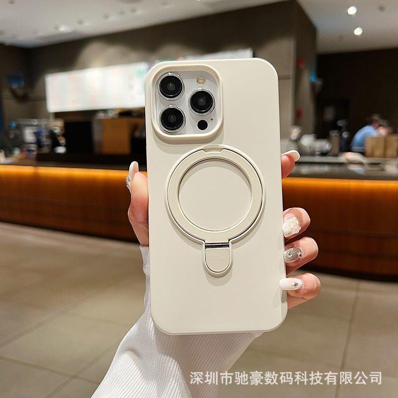 Применимо к iPhone17promax чехол для мобильного телефона с магнитной присоской из жидкого силикона Apple 16 с ощущением кожи, всесторонний, защищающий от падений