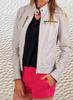 New Women Jacket White Leather Lambskin Handmade Casual Stylish Biker Wear Soft