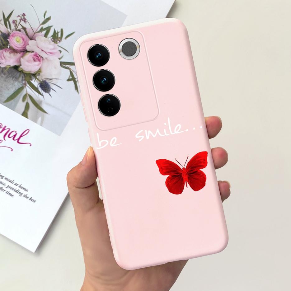 Чехол для Vivo V27 Чехол для Vivo V27e V2237 Милый Модный Расписной Чехол Мягкий Силиконовый Чехол для Телефона Для Vivo V27 Pro V 27 V27e Задняя Крышка Сумки