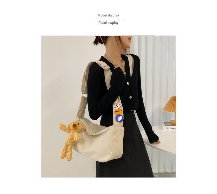 Плюшевая сумка кроссбоди в виде собаки Тедди - Многоцветный нейлоновый кулон для девочек