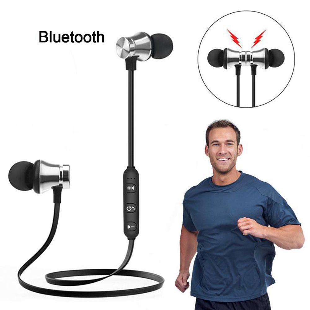 with Mic XT11 Music Headset Wireless Bluetooth Earphone Sport Earbuds Magnetic Hanging Neck