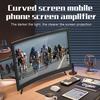 Curved Screen Magnifier Phone Holder Stand for Mobile Devices Movie Distance Viewer Portable Anti-Slip Bracket
