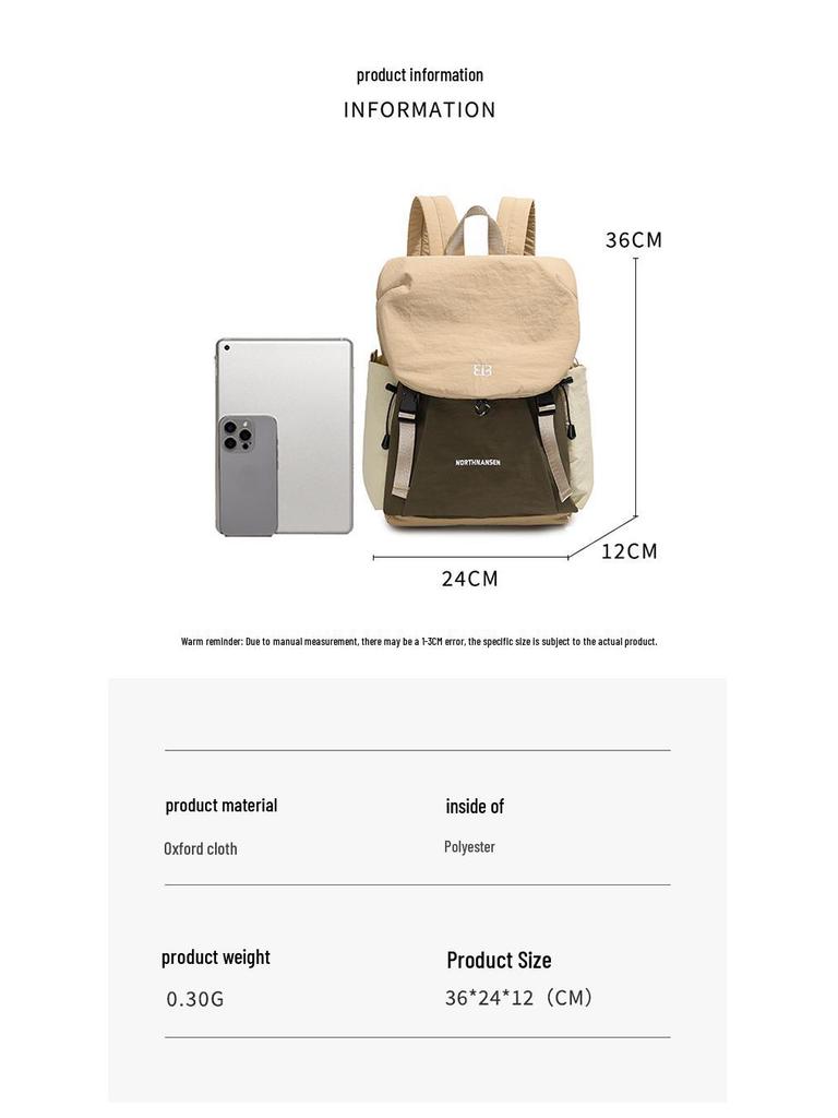 Versatile Lightweight Patchwork Backpack - Large Capacity for Travel, Students, and Commuters