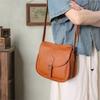 Retro Saddle Bag Soft Cowhide Crossbody Bag Genuine Leather Versatile Women's Shoulder Bag
