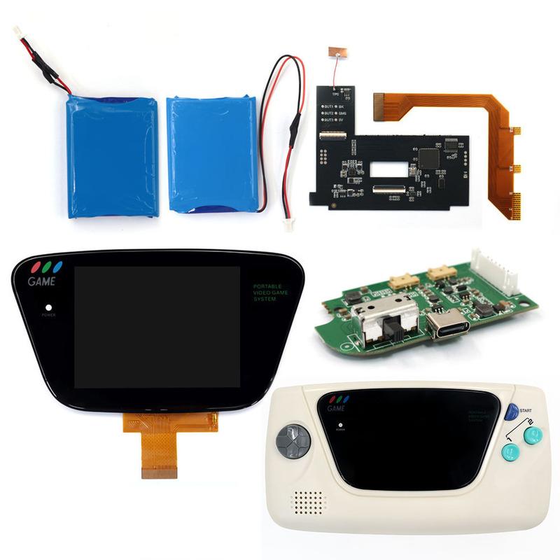 Перезаряжаемая литиевая батарея USB-C для Sega GG, комплект LCD-экрана с подсветкой, IPS-экран с ламинированием, дисплей для SEGA Game Gear, корпус