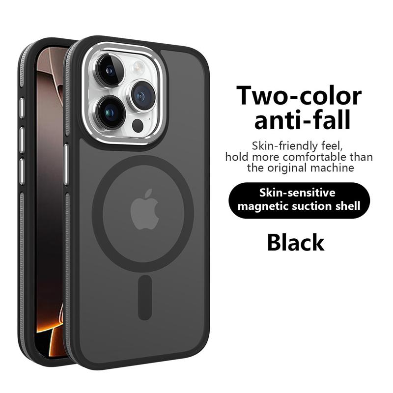 Magnetic Matte Translucent Shockproof Phone Cases For iPhone 16 15 14 13 12 11 Pro Max 16e For Magsafe Wireless Charge Cover