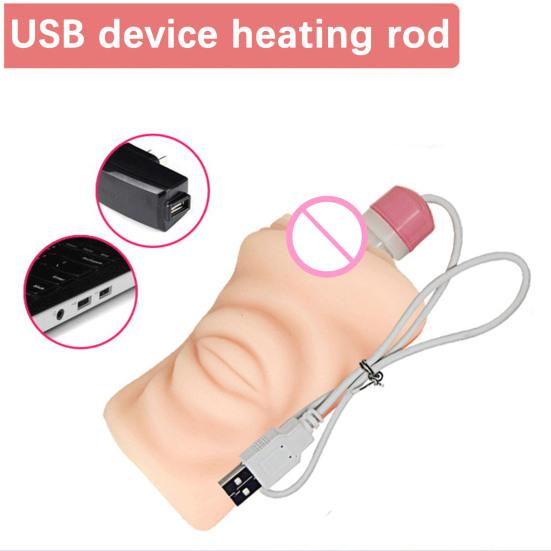 2 шт. USB нагревательные стержни, безопасная теплая стимуляция, удобные уникальные теплые палочки для мужской чашки для мастурбации