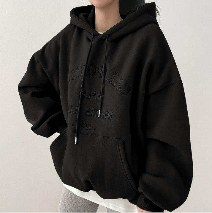 Шикарные женские свободные толстовки в гонконгском стиле — универсальные, стильные и легкие для весны, осени и зимы.