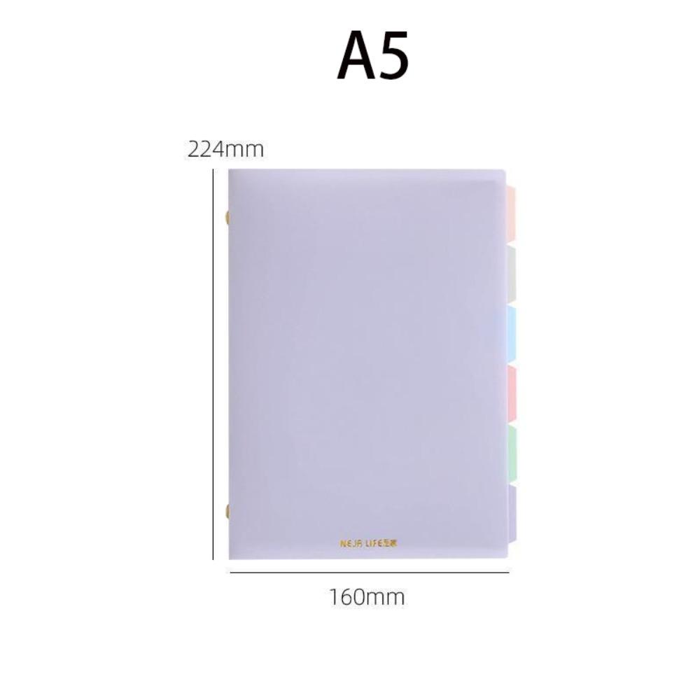 A5/B5 Color Binder Notebook Soft Student Notebooks New Student Stationery