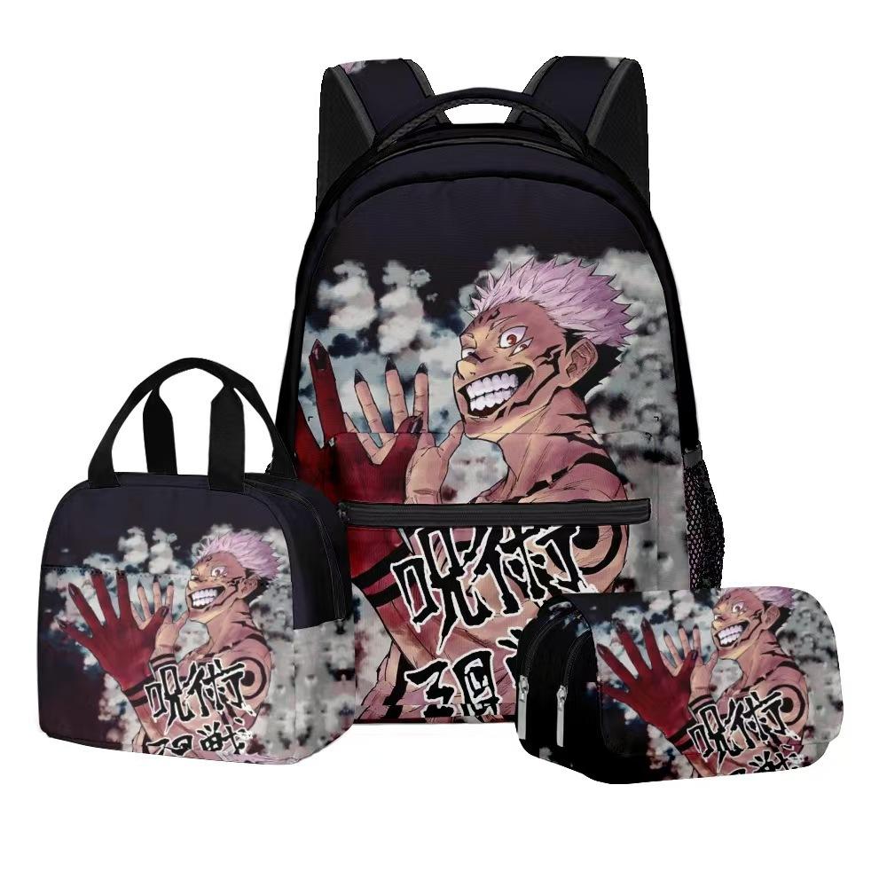 Jujutsu Kaisen Three piece student backpack set