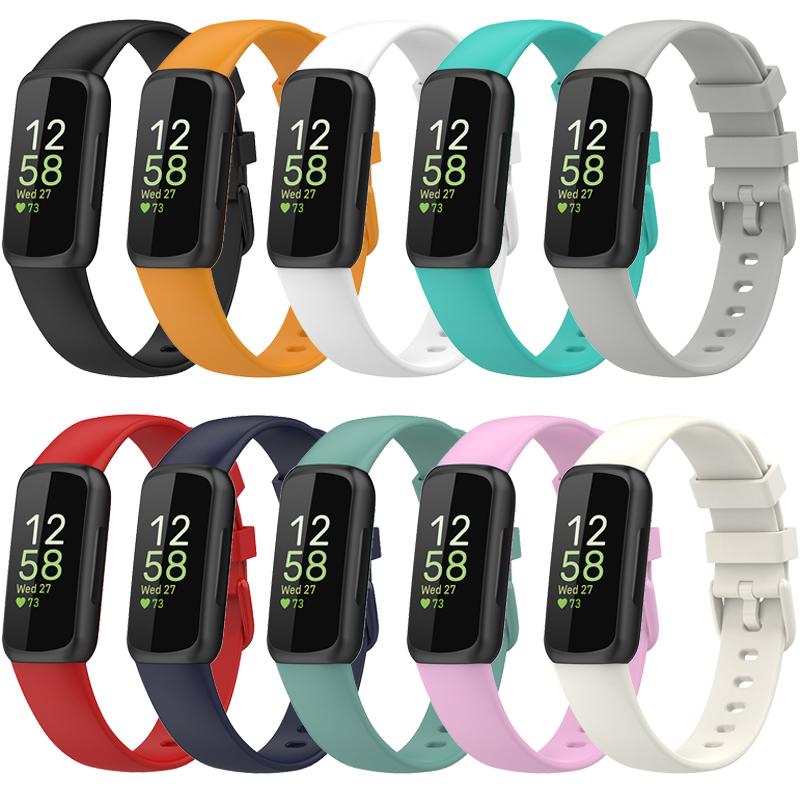 Силиконовый ремешок для Fitbit Inspire 3, ремешок для умных часов, модный ремешок для Fitbit Inspire3, пряжка того же цвета, мягкий сменный браслет