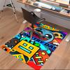 1pc Geometry Dash5 Print Area Rug - Soft, Washable Non-Slip Indoor Mat for Office Chairs, Living Room, Home Office Decorative Rug