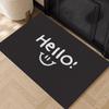 Креативный коврик для прихожей из кокосового волокна "Hello": Вырезаемая, нескользящая, грязеотталкивающая, легко моющаяся напольная подстилка для прихожей