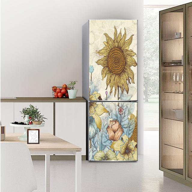 Серые крутые обои для холодильника, овечий череп, вино, самоклеящаяся виниловая наклейка, украшение для кухни, холодильника, наклейка на стену, шкаф