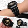 16 мм Ремешок из смолы и силикона для Casio G-Shock GA-100/110/120 GA400/700 GD-100/110 G-8900 GLS-100 Мужской женский Черный Золотой Ремешок для часов