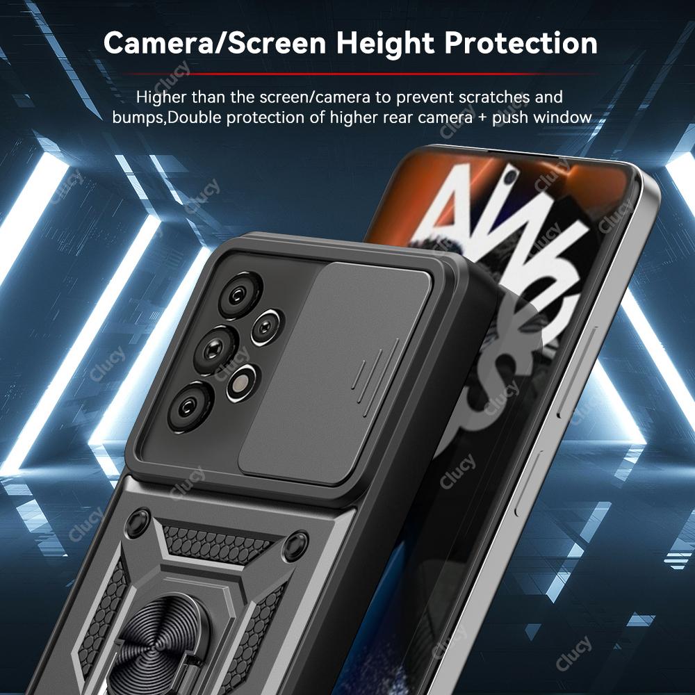 Для Samsung Galaxy A55 A35 A25 A15 камера противоударный бронированный чехол для Galaxy A31 A73 A21S автомобильный магнитный держатель защитное кольцо чехол