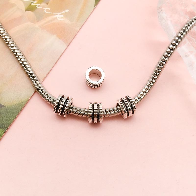 Антикварные серебряные бусины-разделители в форме цветов и звезд для самодельных украшений