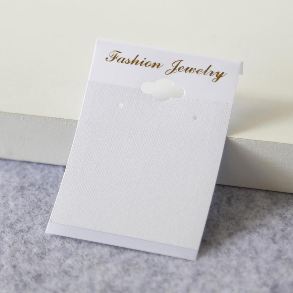 100 шт./пакет, крафт-бумага, лента для волос, упаковка для карточек, ПВХ-бирки, демонстрационные карты для ювелирных изделий, серьги, браслет, ожерелье, подвесные открытки